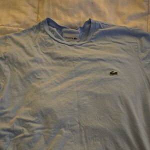 Lacoste Men's Sky Blue Short Sleeve Tee